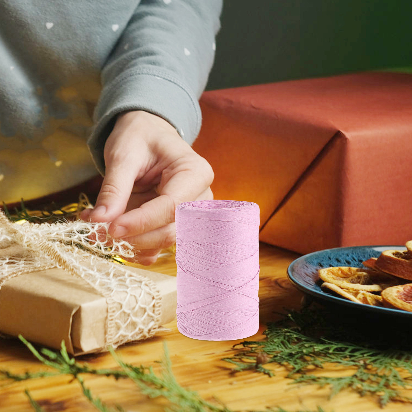Nastro di carta rafia piatto c - Papercraft Supply Ribbon recensione e prezzo